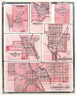 Newport, Ridgeville, Farmland, Milton, Hagerstown, Cambridge City, Indiana State Atlas 1876